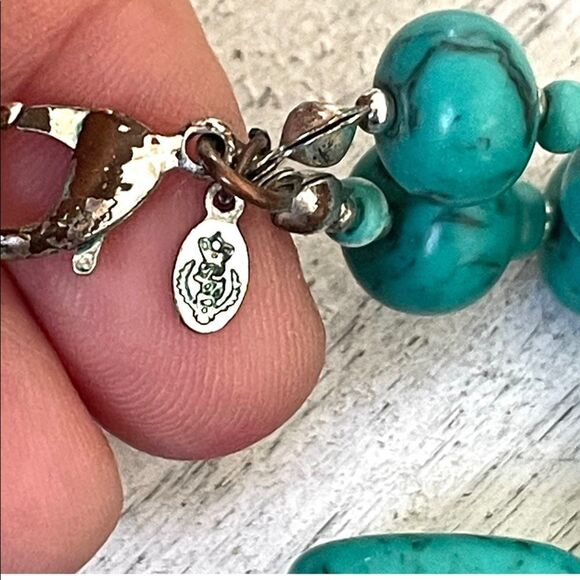 Premier Designs double stranded turquoise necklace - Picture 10 of 11